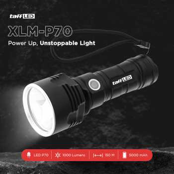 TaffLED Senter LED USB Rechargeable P70 50W - XLMP70