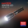 TaffLED Paket Senter LED Torch Cree XM-L T6 8000 Lumens + Charger + Box - E17 COB