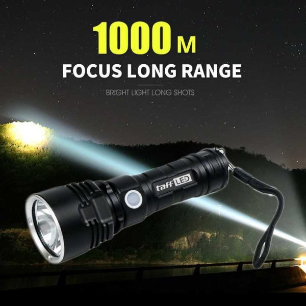 TaffLED Senter LED USB Rechargeable L2 XHP50 25W 1000 Lumens - XLML2