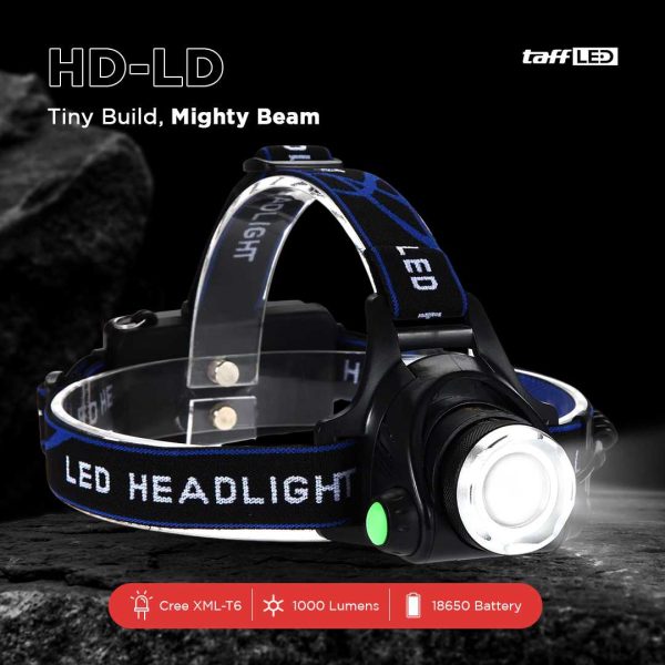 TaffLED High Power Headlamp 1 LED Cree XML-T6 - HD-LDT6