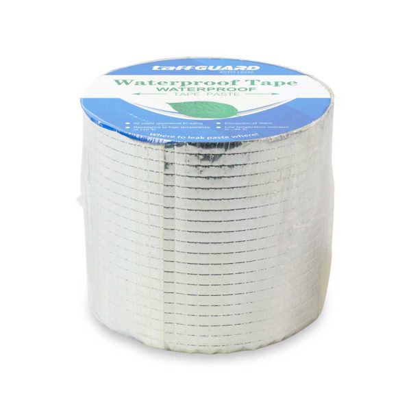 TaffGUARD KYTO Lakban Aluminium Foil Butyl Super Adhesive Duct Tape Waterproof 10 cm x 5 m - LS549 - Silver