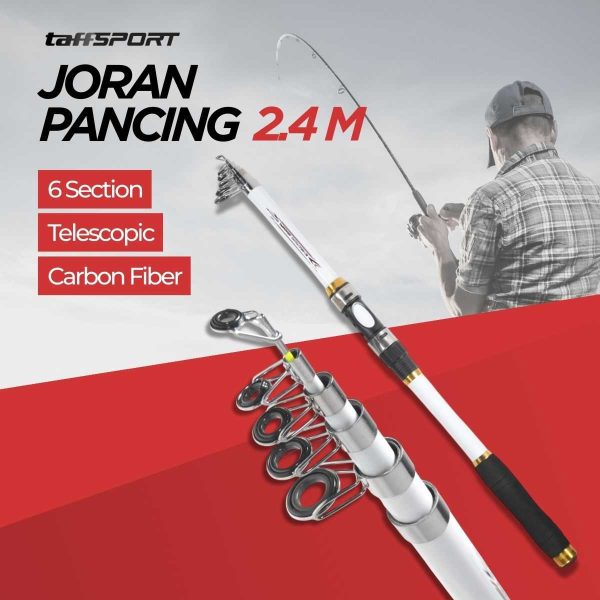 TaffSPORT Joran Pancing Antena Portable Carbon Fiber - CF3000