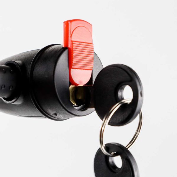 TaffGUARD Kunci Gembok Sepeda Anti Maling Cable Coil Lock Stainless Steel - TY588YZ - Black
