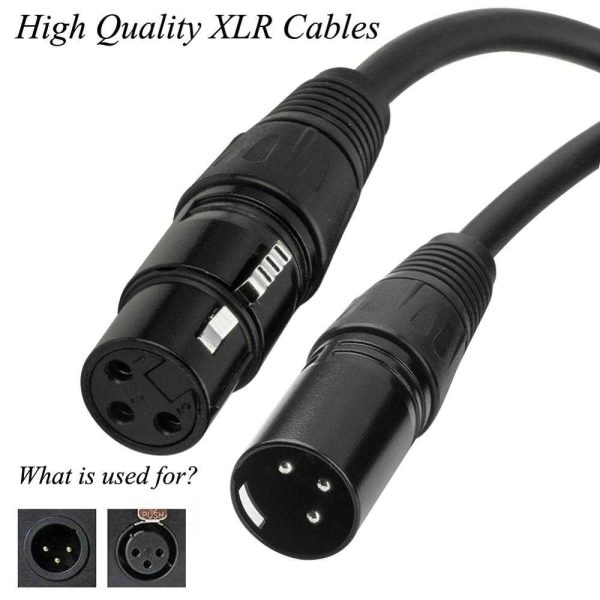 TaffSTUDIO Kabel XLR M/F OFC Microphone Karaoke Shielded 1 Meter - BOF30