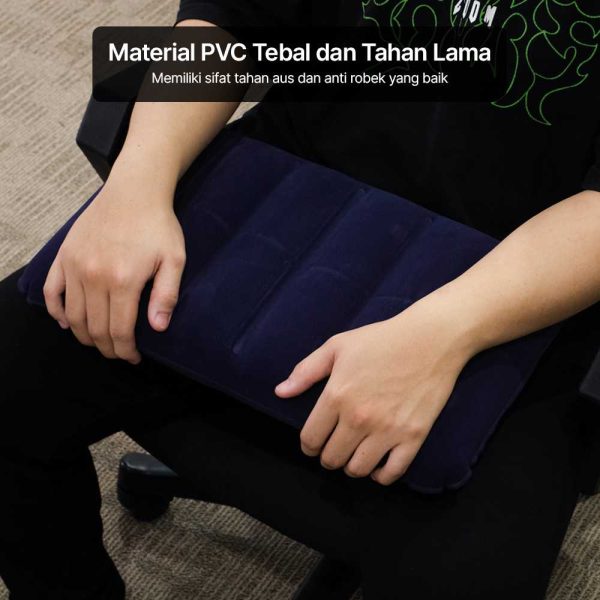 TaffSPORT Bantal Angin Inflatable PVC Neck Pillow High Rest