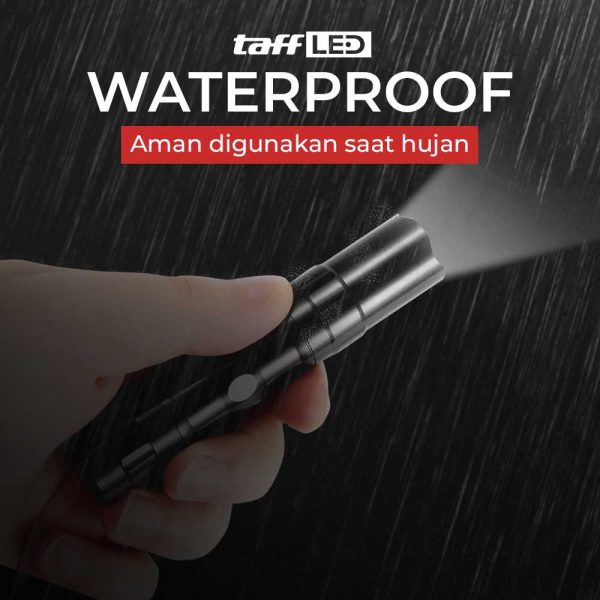 TaffLED Police Senter LED Flashlight Waterproof 3W - TAC 2L