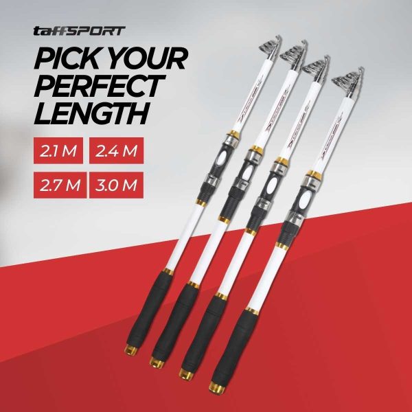 TaffSPORT Joran Pancing Antena Portable Carbon Fiber - CF3000