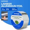 TaffGUARD KYTO Lakban Aluminium Foil Butyl Super Ahesive Duct Tape Waterproof 15 cm x 5 m - LS549 - Silver