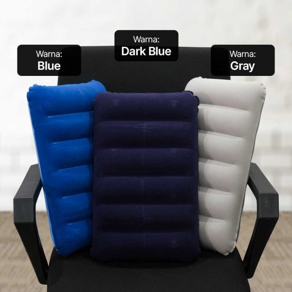 TaffSPORT Bantal Angin Inflatable PVC Neck Pillow High Rest