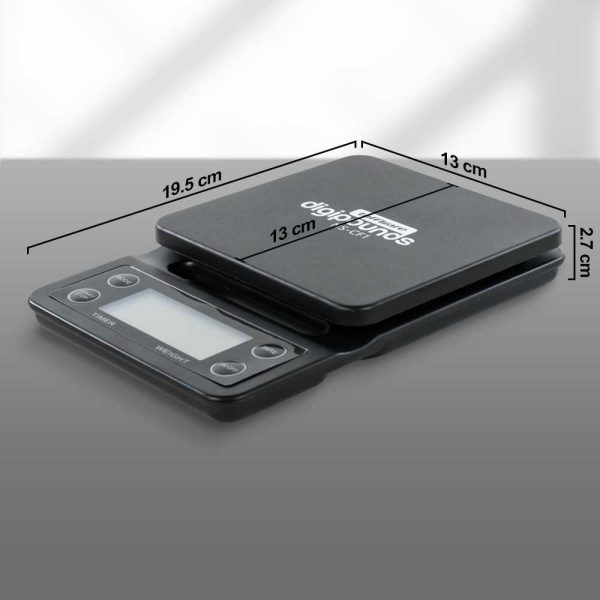 Taffware Digipounds Timbangan Dapur 3kg 0.1g dengan Timer - NS-CF1