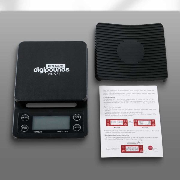 Taffware Digipounds Timbangan Dapur 3kg 0.1g dengan Timer - NS-CF1