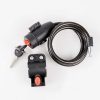 TaffGUARD Kunci Gembok Sepeda Anti Maling Cable Coil Lock Stainless Steel - TY588YZ - Black