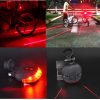 TaffLED Bicycle Laser Strobe Taillight 5 LED / Lampu LED Sepeda Red