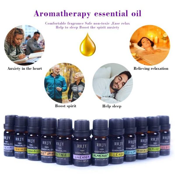 Taffware HUMI Pure Essential Oils Minyak Aromatherapy Eucalyptus 10ml - RH-11