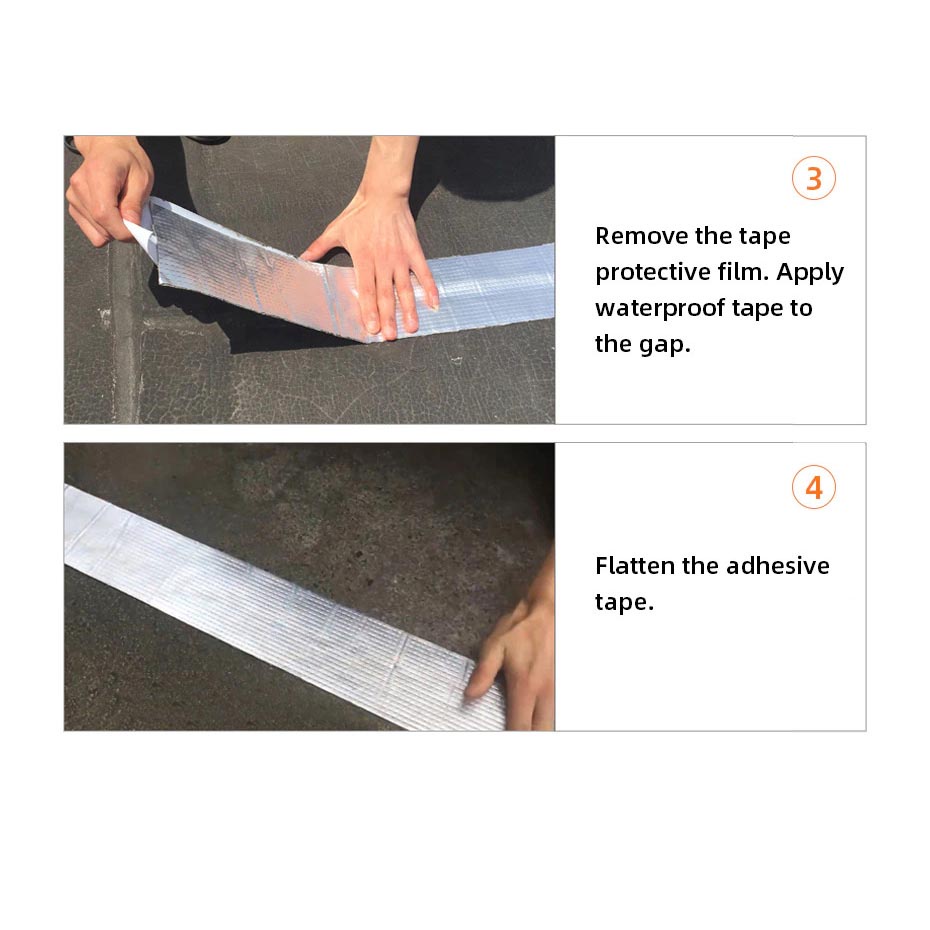 TaffGUARD KYTO Lakban Aluminium Foil Butyl Super Ahesive Duct Tape Waterproof 15 cm x 5 m - LS549 - Silver