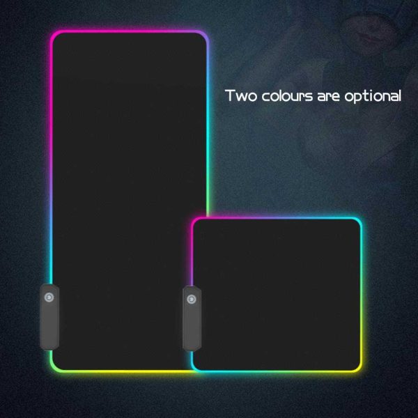 TaffGO Gaming Mouse Pad Glowing RGB LED High Precision 300 x 780 x 4 mm - HY-001 - Black