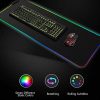 TaffGO Gaming Mouse Pad Glowing RGB LED High Precision 300 x 780 x 4 mm - HY-001 - Black