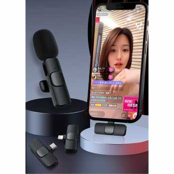 TaffSTUDIO Wireless Lavalier Lapel Microphone Vlogger USB Type C