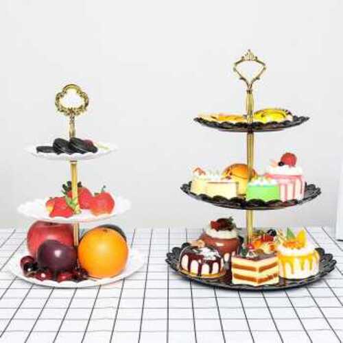 TaffHOME Rak Kue Susun 3 Tingkat Detachable Cake Stand Display - CF431