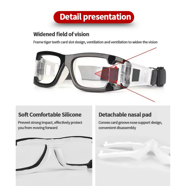 TaffSPORT Kacamata Olahraga Basket Anti Collision Eye Protector - L009
