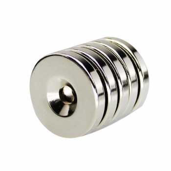 oloey-strong-neodymium-magnet-ndfeb-countersunk-n35-5-pcs-d21 Taffware Strong Neodymium Magnet NdFeB Countersink Ring Hole N25 5 PCS - D21