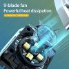 TaffGO Smartphone Cooling Fan Kipas Pendingin Radiator Heat Sink - H-15 - Black