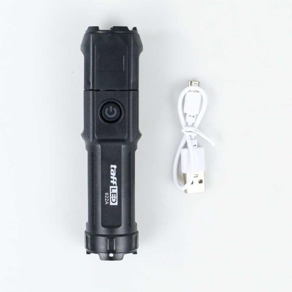 TaffLED Senter LED Mini Rechargable Telescopic Zoom XPE - 622A