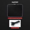 TaffGO Gaming Mouse Pad Glowing RGB LED High Precision 250x300x4mmmous