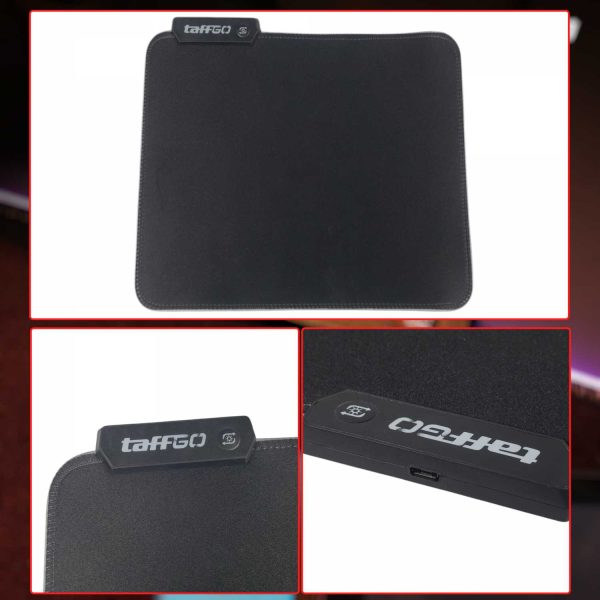 TaffGO Gaming Mouse Pad Glowing RGB LED High Precision 250x300x4mmmous