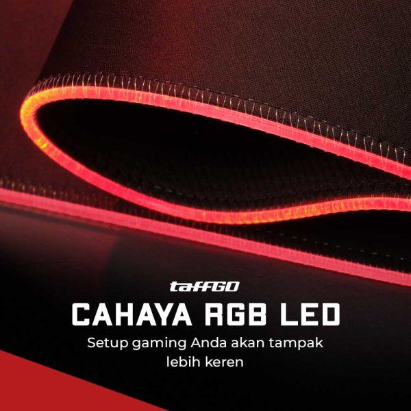 TaffGO Gaming Mouse Pad Illuminated LED RGB 800x300mm - RGB-04