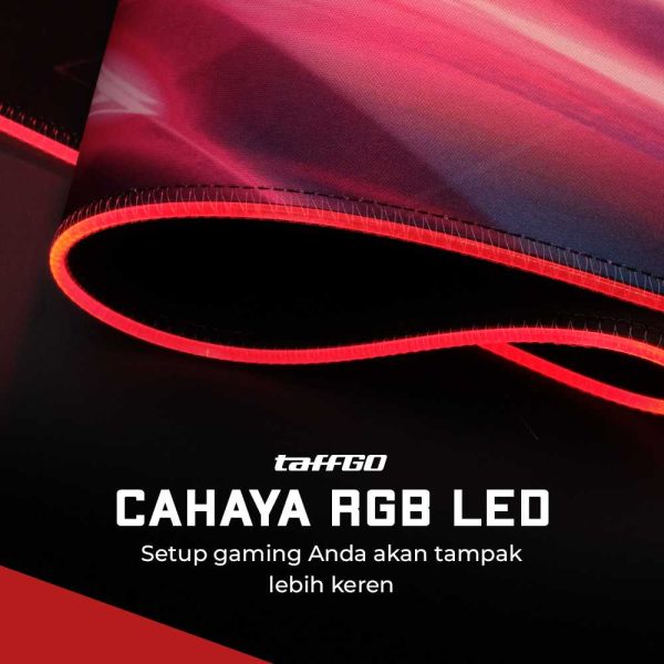 Gaming Mouse Pad TaffGO Illuminated LED RGB 800x300x4mm - RGB-03