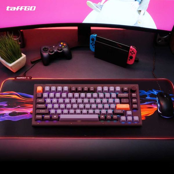 TaffGO Gaming Mouse Pad Illuminated LED RGB 800x300mm - RGB-04