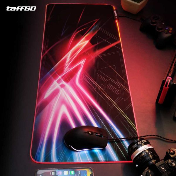 Gaming Mouse Pad TaffGO Illuminated LED RGB 800x300x4mm - RGB-03