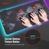 TaffGO Gaming Mouse Pad XL Peta Dunia with LED RGB 300x700x4mm - RGB-03