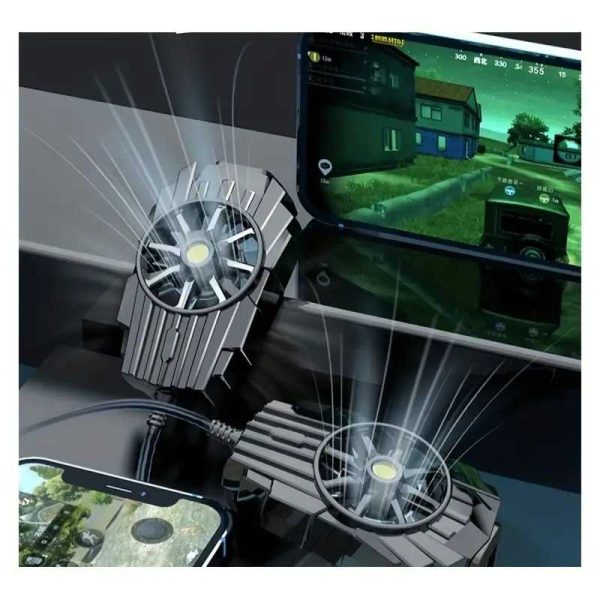 TaffGO Smartphone Cooling Fan Kipas Pendingin Radiator Heat Sink - G6 - Black