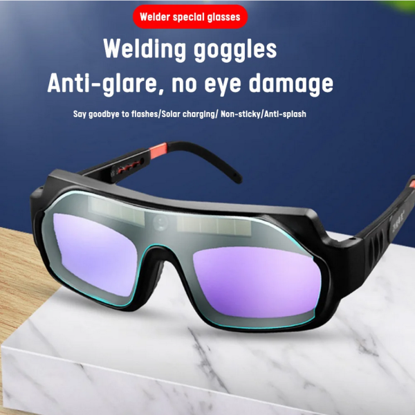 TaffGUARD Kacamata Las Otomatis Auto Darkening Soldering Googles - TX-012 - Black