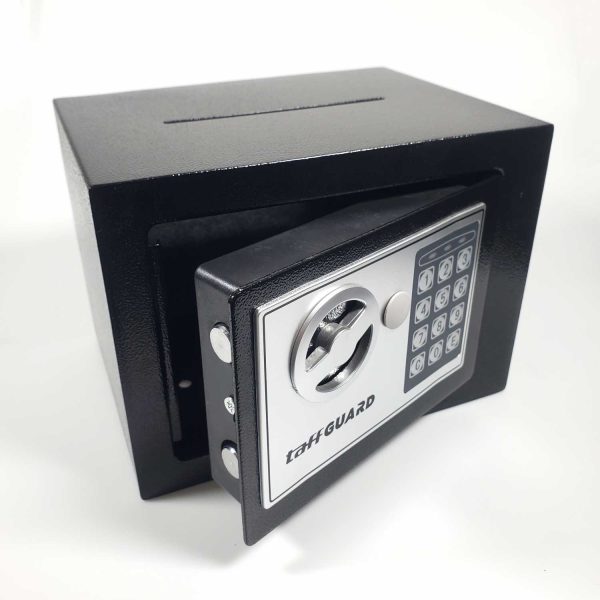 TaffGUARD Brankas Mini Electric Pass Deposit Box +Lubang Celengan 4.6L