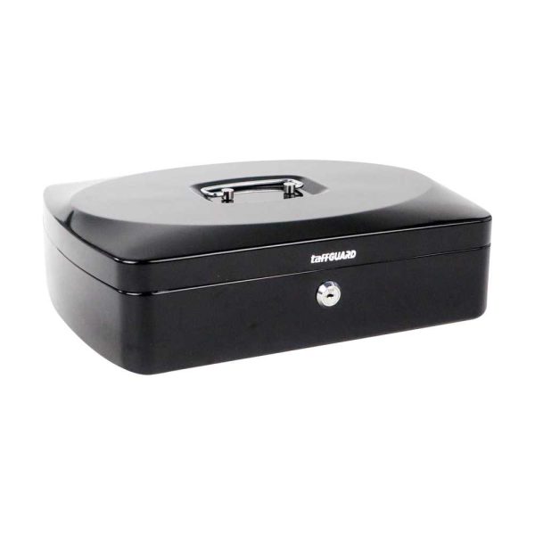 TaffGUARD Kotak Brankas Uang Perhiasan Cash Safebox Key Lock 33x24x9cm - JJZS66
