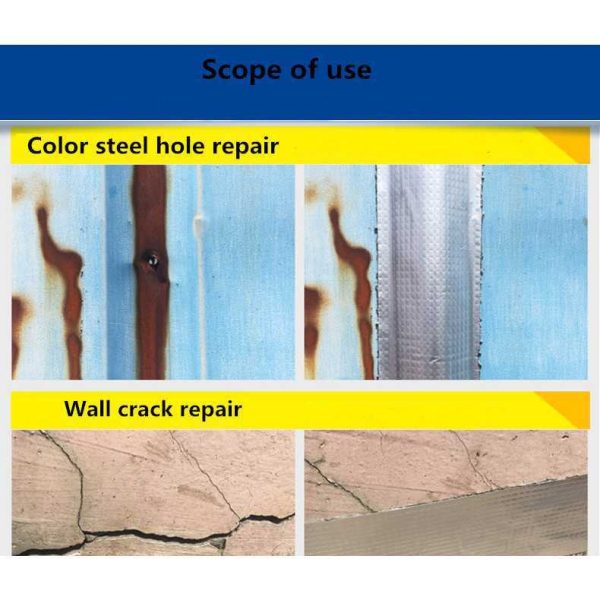 TaffGUARD KYTO Lakban Aluminium Foil Butyl Super Adhesive Duct Tape Waterproof 5 cm x 5 m - LS549 - Silver