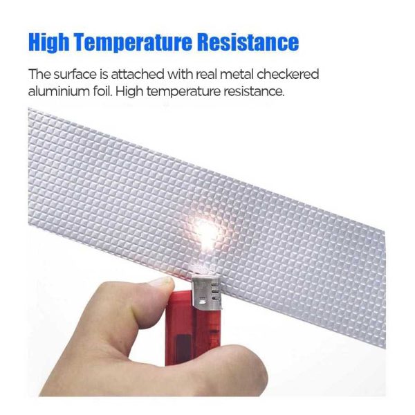 TaffGUARD KYTO Lakban Aluminium Foil Butyl Super Ahesive Duct Tape Waterproof 15 cm x 5 m - LS549 - Silver
