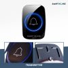 Taffware A10-2 Bel Pintu Wireless Remote Doorbell LED 38 Tunes 2 PCS Receiver