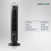 TaffHOME Kipas Angin USB Tower Leafless Ultra Quite - YK-1208 - Black