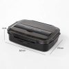 TaffHOME Kotak Makan Healthy Bento Lunch Box 3 Grid with Spoon & Chopstick - OU1000 - Black