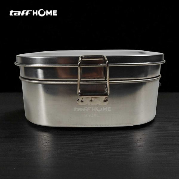 taffhome-kotak-makan-lunch-box-stainless-steel-410-double-layer-950ml-tr-95 TaffHOME Kotak Makan Lunch Box Stainless Steel Double Layer 950ml - TR-95