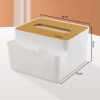 TaffHOME Kotak Tisu Kayu + Remot Multifungsi Organizer Box - ZJ008