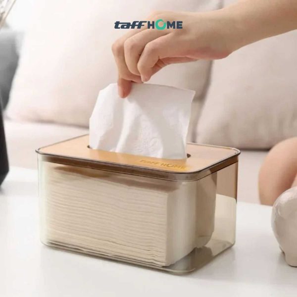 TaffHOME Kotak Tisu Kayu Nordic Minimalist Tissue Box Large - ZJ011