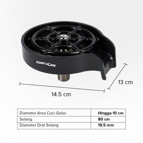 TaffHOME Pencuci Gelas Otomatis Automatic Glass Cup Rinser Washer SU10