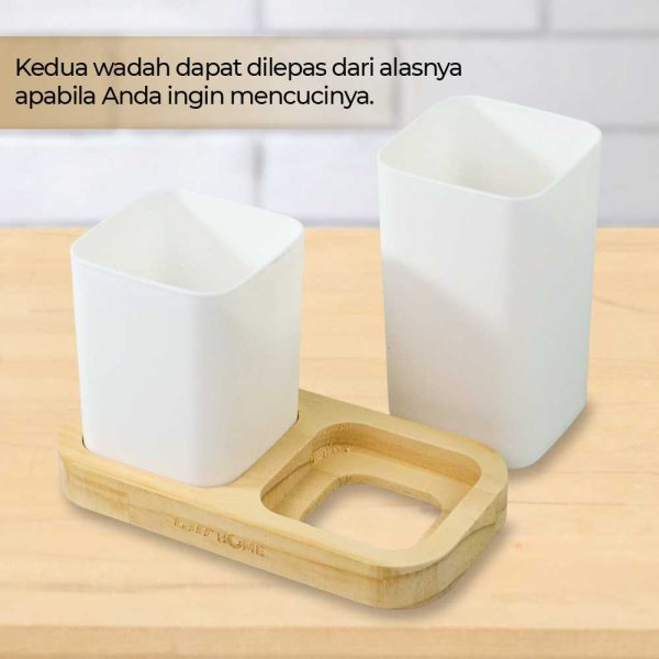 TaffHOME Rak Organizer Dapur Tempat Sendok Garpu Kitchen Storage 2 Box - LL251