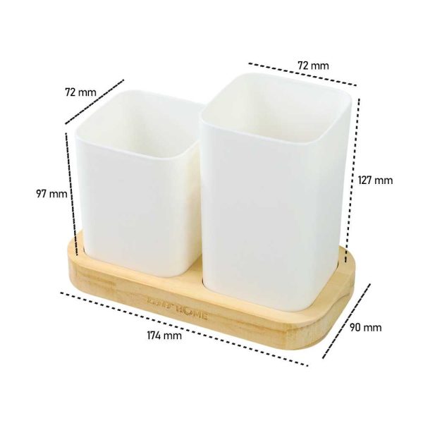 TaffHOME Rak Organizer Dapur Tempat Sendok Garpu Kitchen Storage 2 Box - LL251