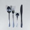 TaffHOME Set Alat Makan Perlengkapan Sendok Garpu Pisau Cutlery 24 PCS - UT421